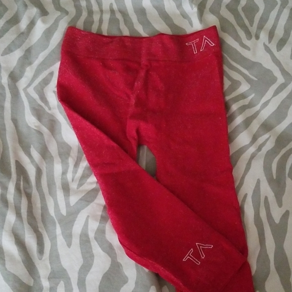 Tracy Anderson Pants - NWOT Tracy Anderson Red Glitter Leggings